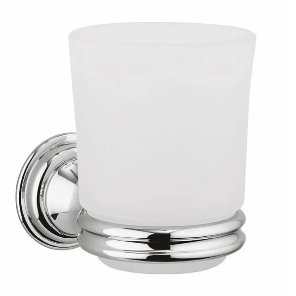 Crosswater Belgravia Tumbler Holder Chrome detail view - Image 3