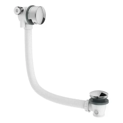 Crosswater MPRO Bath Click Clack Waste & Filler Brushed Nickel detail view - Image 2