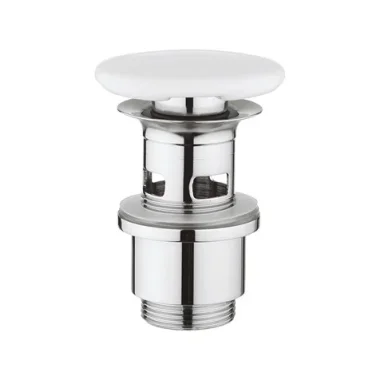 Crosswater Basin Click Clack (Slotted) Gloss White detail view - Image 2