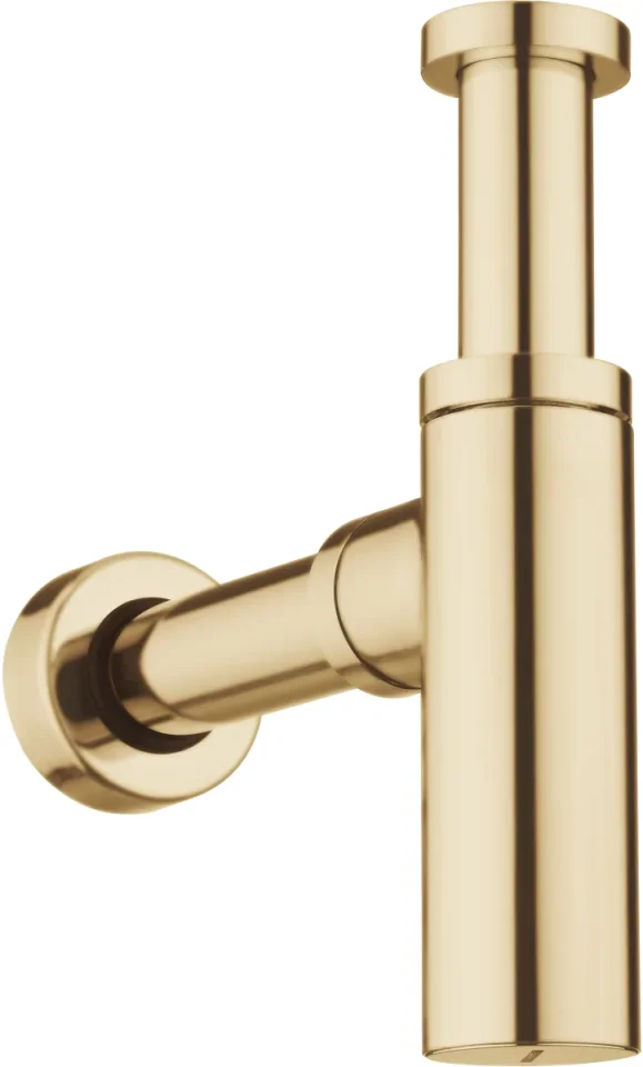 Crosswater Union Bottle Trap 400mm Long Union Brass detail view - Image 2