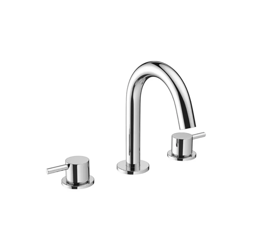 Crosswater MPRO Basin 3 Hole Set Deck Mounted Chrome detail view - Image 2