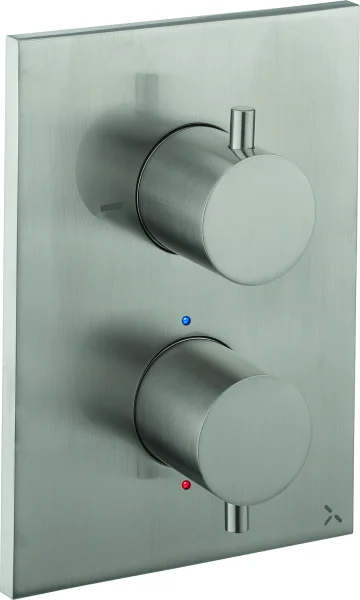 Crosswater Crossbox MPRO 1 Outlet Trim & Levers Brushed Nickel