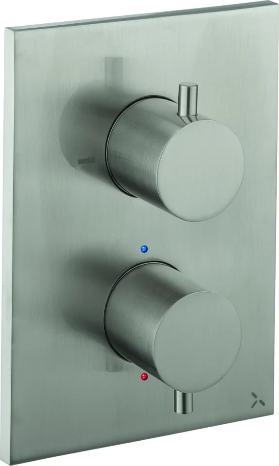 Crosswater Crossbox MPRO 1 Outlet Trim & Levers Brushed Nickel product image - Image 2