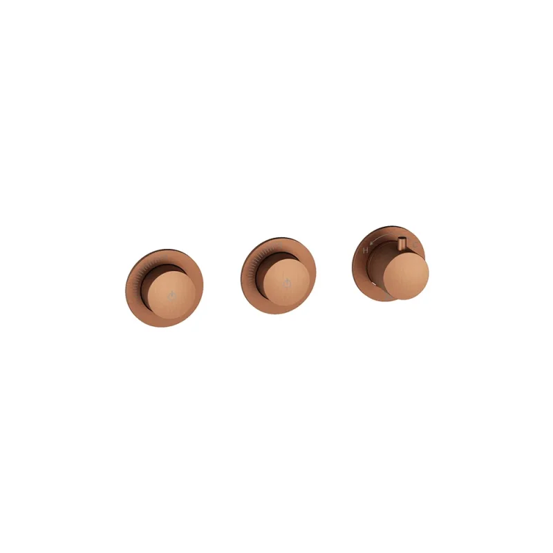 Crosswater Module Mrpo Push 2 Outlet Trimset Brushed Bronze product image - Image 1