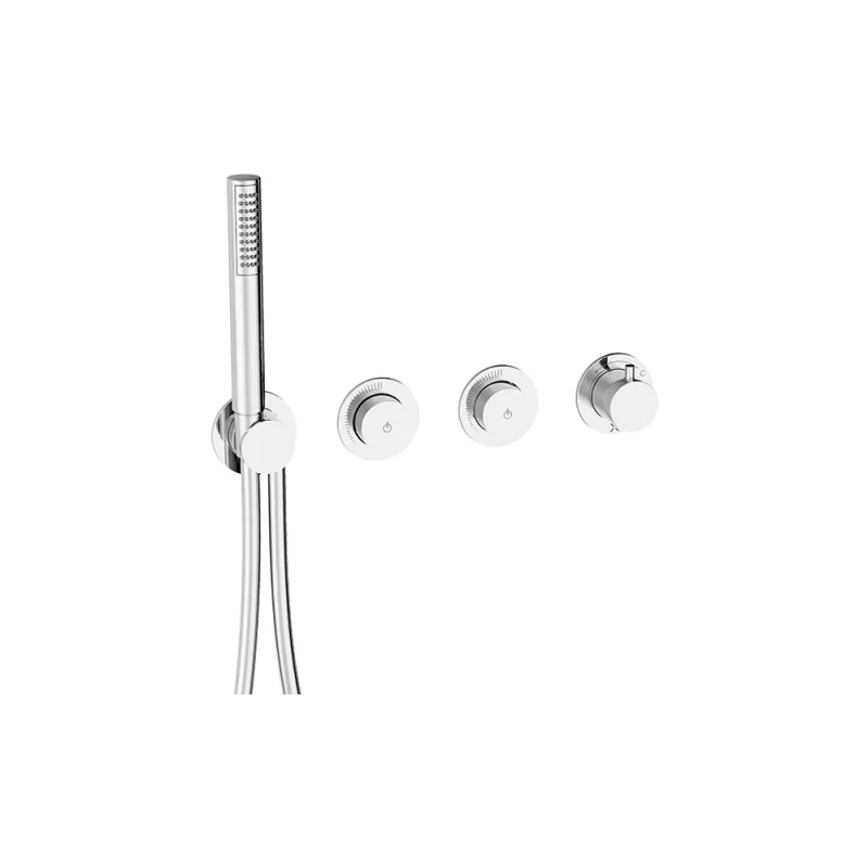 Crosswater Module Mrpo Push 2 Outlet Trimset With Handset Chrome product image - Image 1