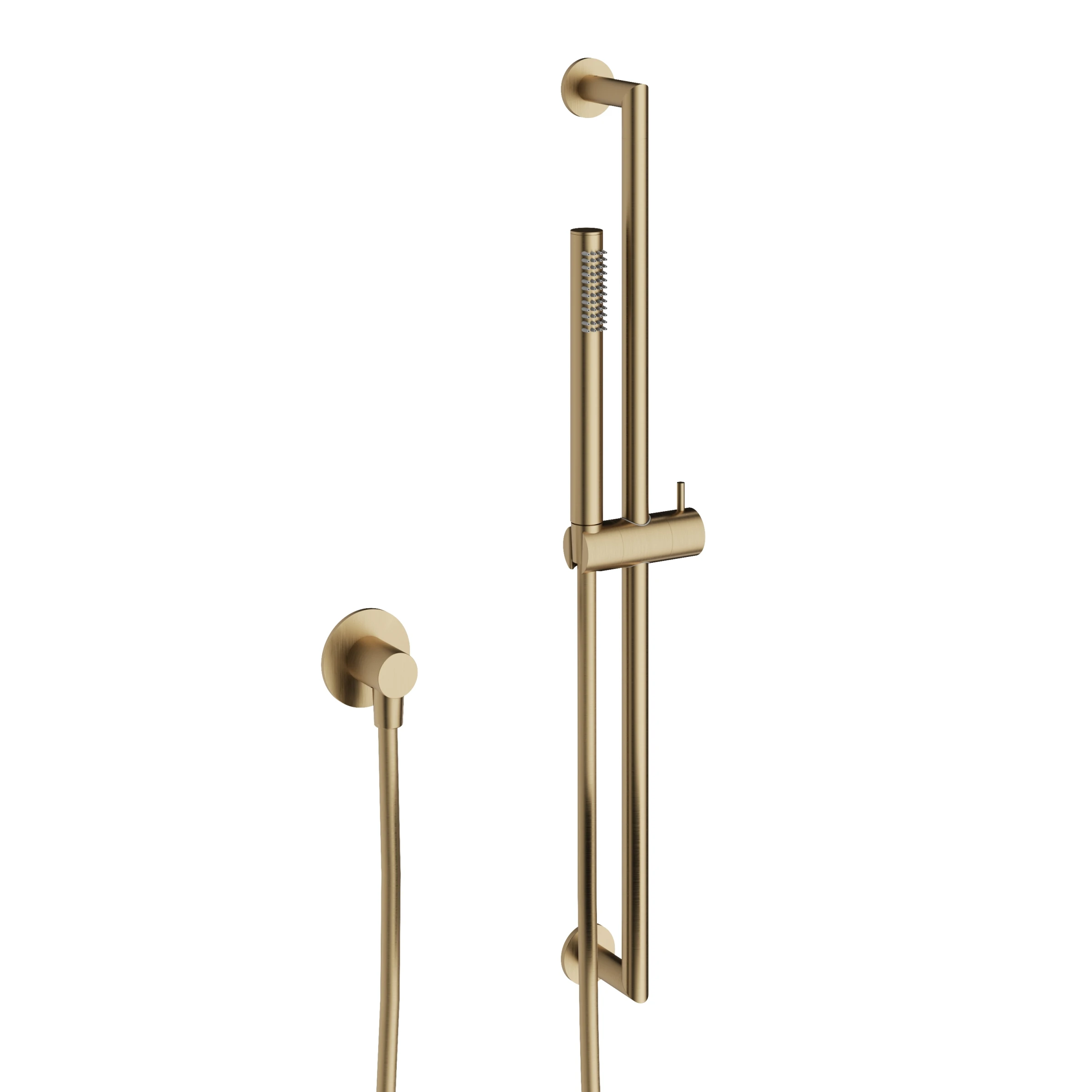 Crosswater 3ONE6 Designer Slide Rail Kit & Wall Outlet Brushed Brass Effect