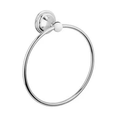 Crosswater Belgravia Towel Ring Chrome detail view - Image 3