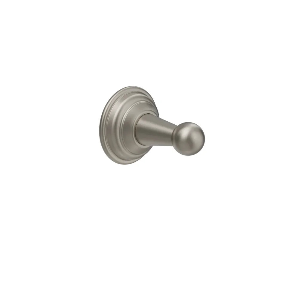 Crosswater Belgravia Single Robe Hook Brushed Nickel product image - Image 1