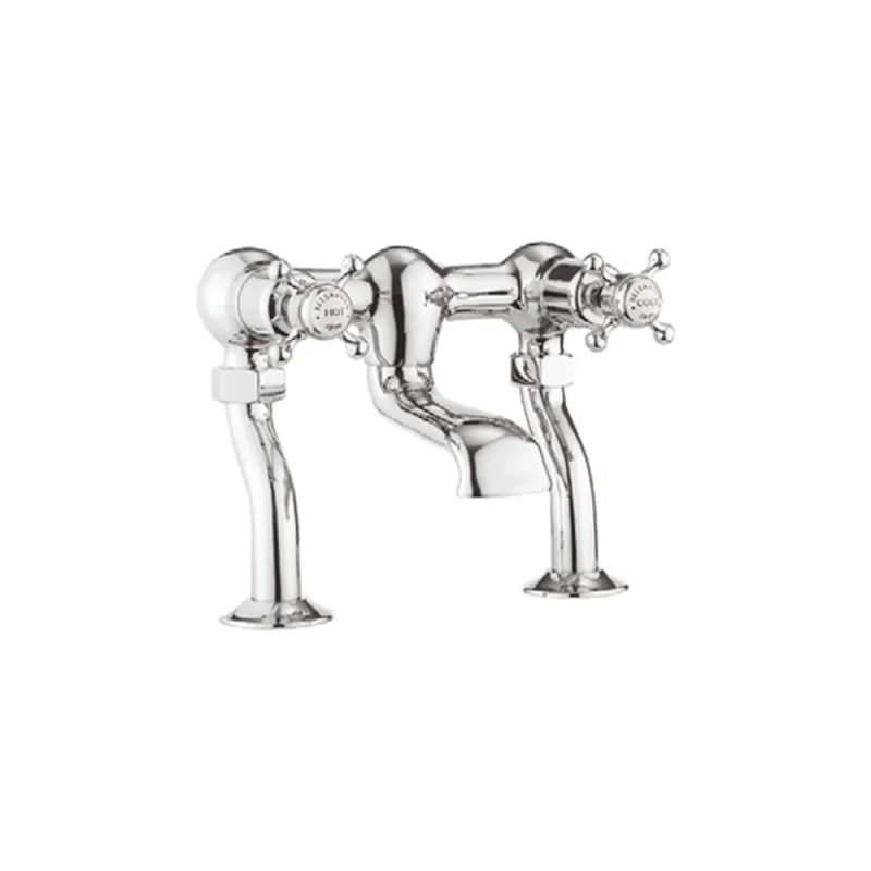 Crosswater Belgravia Crosshead Bath Filler Deck Mounted Chrome product image - Image 1