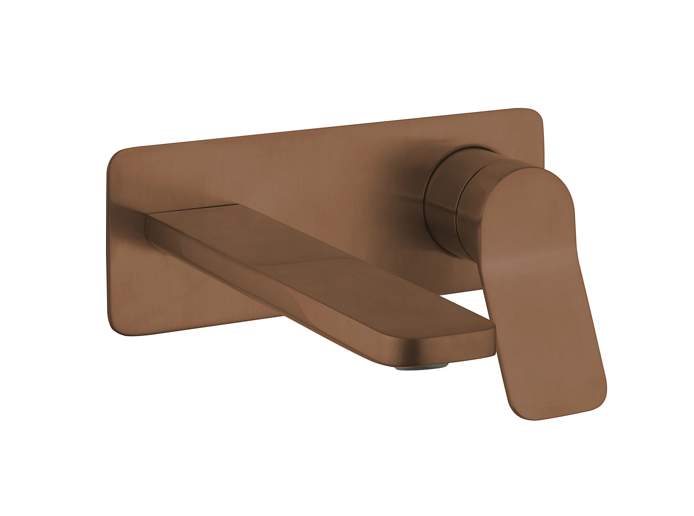 Crosswater Glide II Basin Set Single Plate Wall Mounted Brushed Bronze