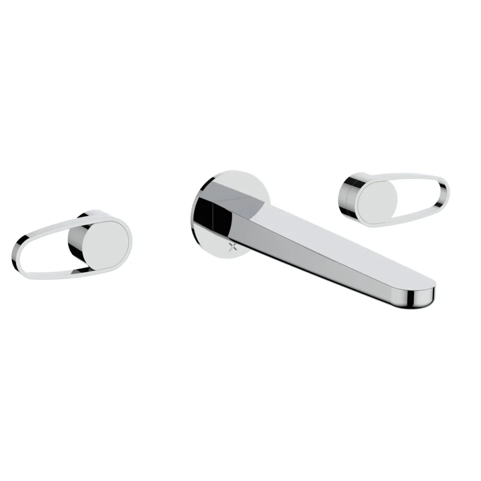 Crosswater Lazo Basin 3 Hole Set Trim Chrome product image - Image 1