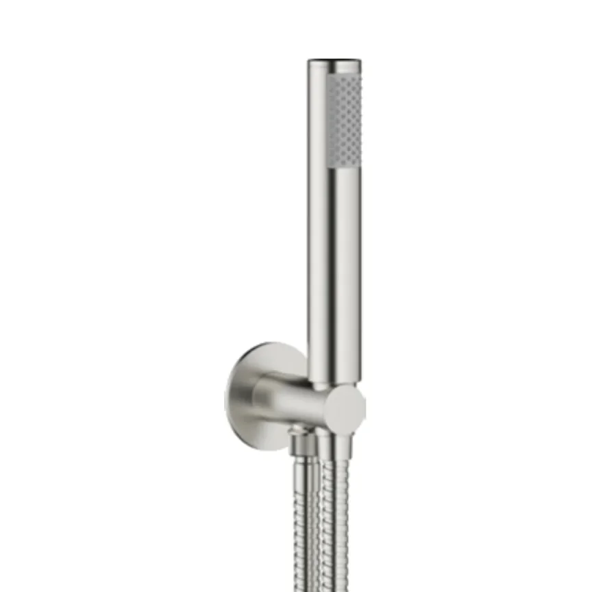 Crosswater MPRO Shower Kit & Wall Outlet Brushed Nickel detail view - Image 3