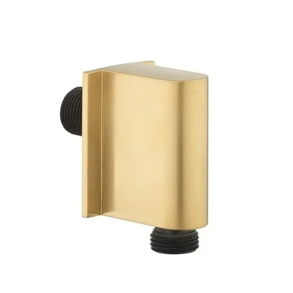 Crosswater MPRO Wall Outlet Brushed Brass detail view - Image 2