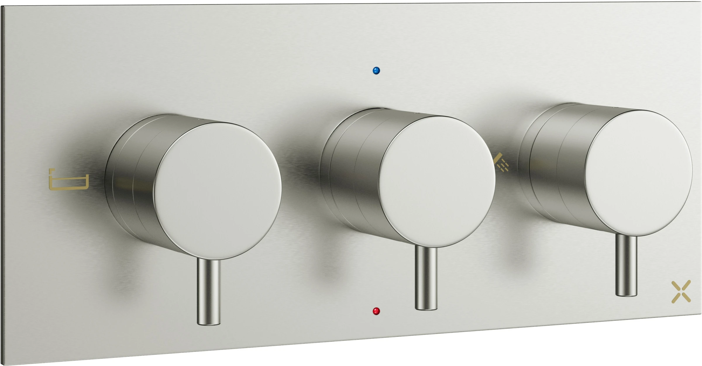 Crosswater Mpro 3 Handle Trimset (must Be Paired With Wlbp3001r+) Stainless Steel Effect