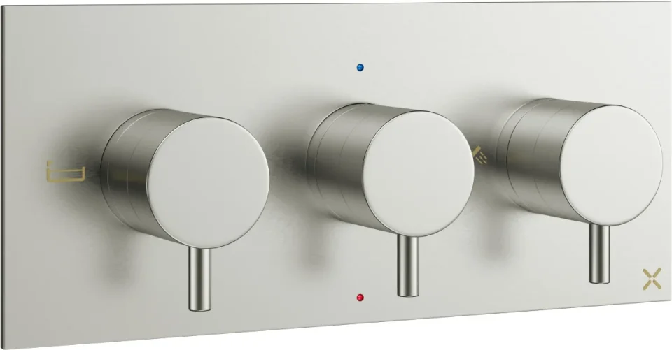 Crosswater Mpro 3 Handle Trimset (must Be Paired With Wlbp3001r+) Stainless Steel Effect product image - Image 1