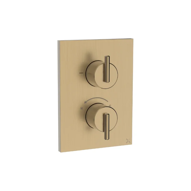 Crosswater Crossbox 3ONE6 Lever 1 Outlet Trim & Levers Stainless Brushed Brass Effect product image - Image 1