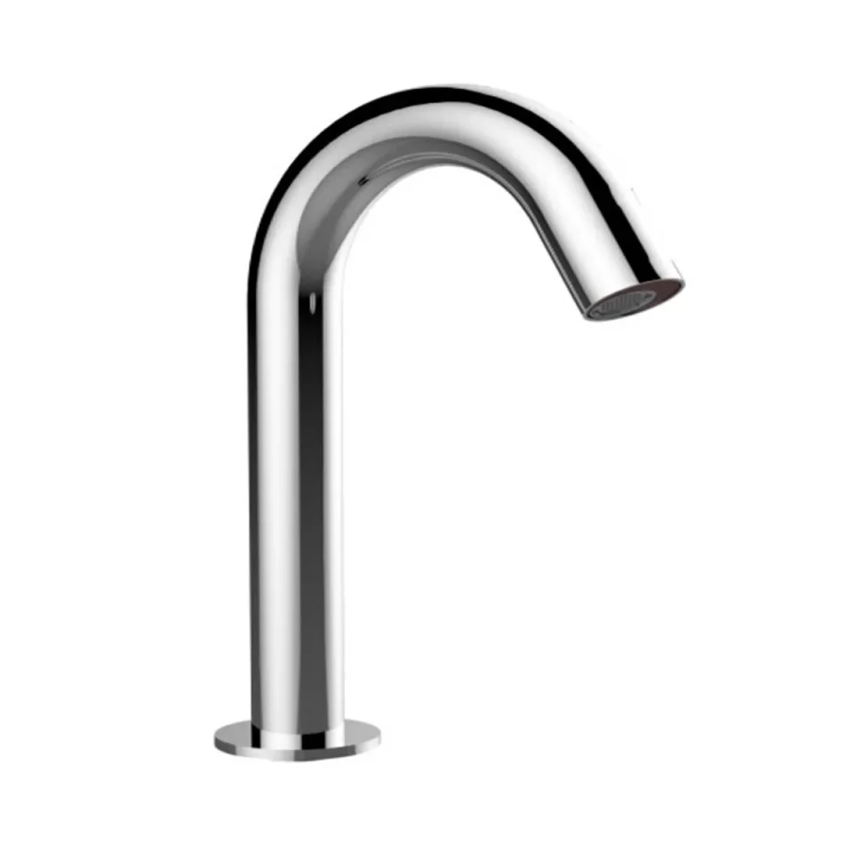 Just Taps React Sensor Deck Spout Mains And Battery Operated Chrome detail view - Image 1