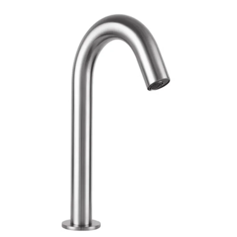 Just Taps React Sensor Deck Spout Mains And Battery Operated Inox detail view - Image 1