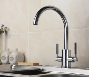 Just Taps Newbury Sink Mixer Swivel Spout Chrome