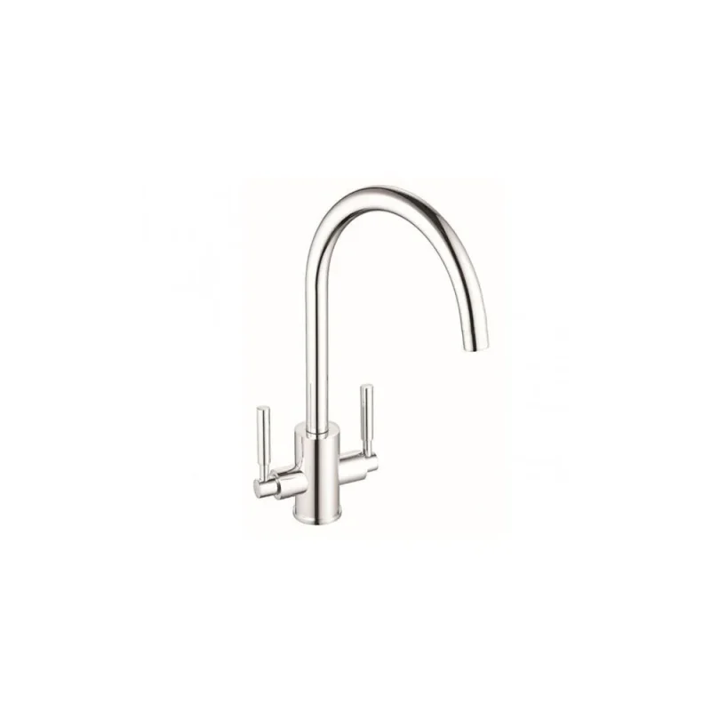 Just Taps Newbury Sink Mixer Swivel Spout Chrome detail view - Image 6