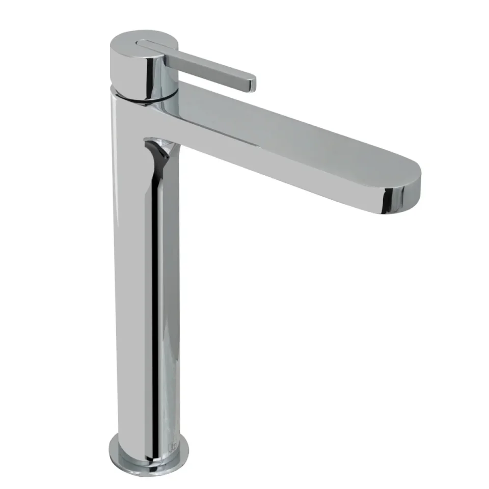 Just Taps Kio Single Lever Tall Basin Mixer detail view - Image 1