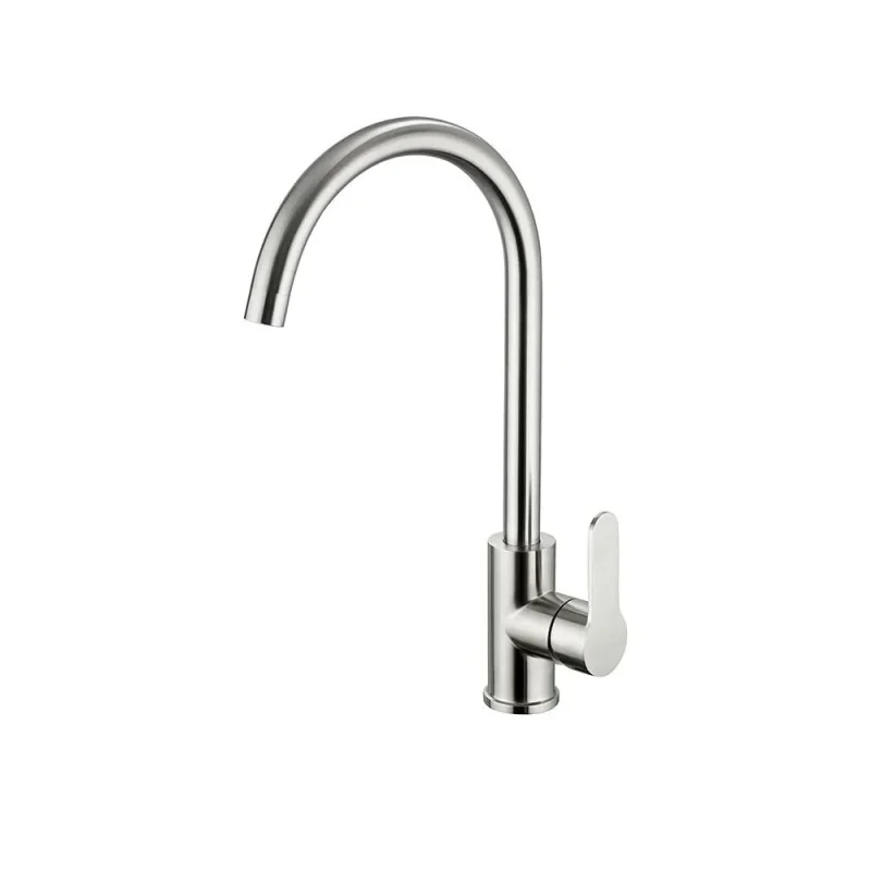 Just Taps Inox Single Lever Sink Mixer Swivel Spout detail view - Image 1
