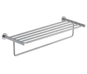 Just Taps Inox Towel Shelf With Bar
