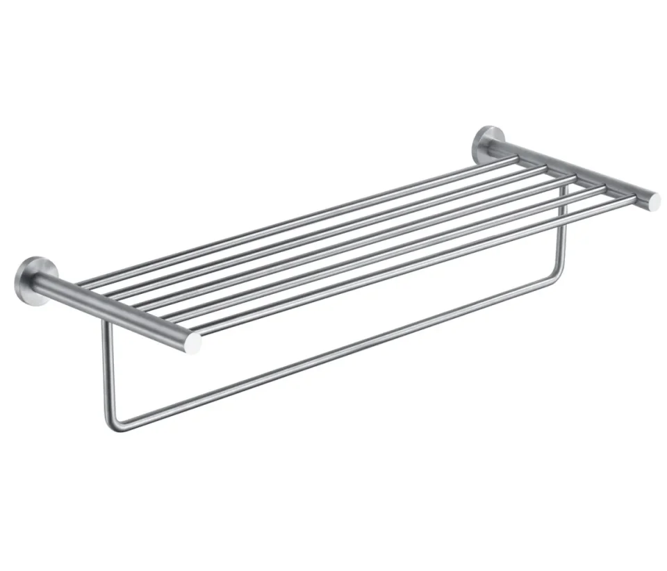 Just Taps Inox Towel Shelf With Bar detail view - Image 1