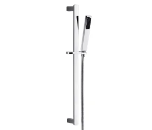 Just Taps Infinity Slide Rail Kit With Single Function Hand Shower Chrome
