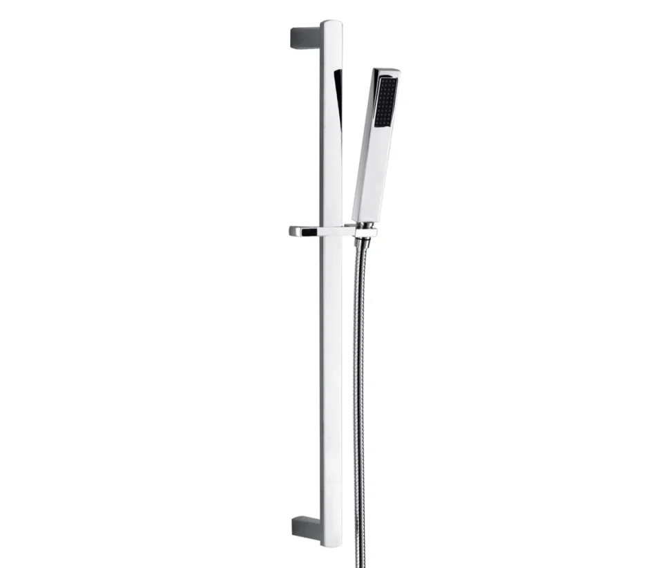 Just Taps Infinity Slide Rail Kit With Single Function Hand Shower Chrome detail view - Image 1
