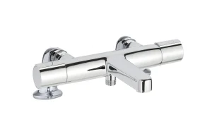 Just Taps Hugo Deck Mounted Thermostatic Bath Shower Mixer Without Kit Chrome