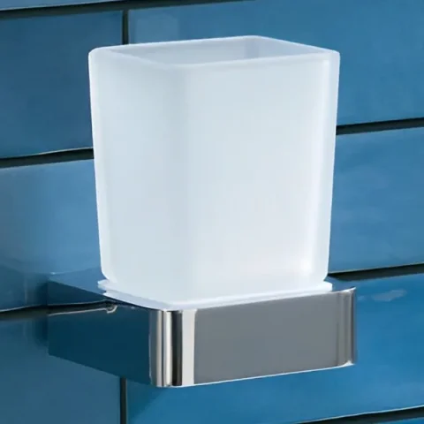 Just Taps Hix Tumbler Holder Chrome detail view - Image 1