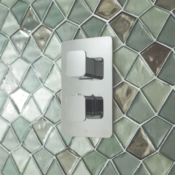 Just Taps Hix Thermostatic Shower Valve Single Option Chrome