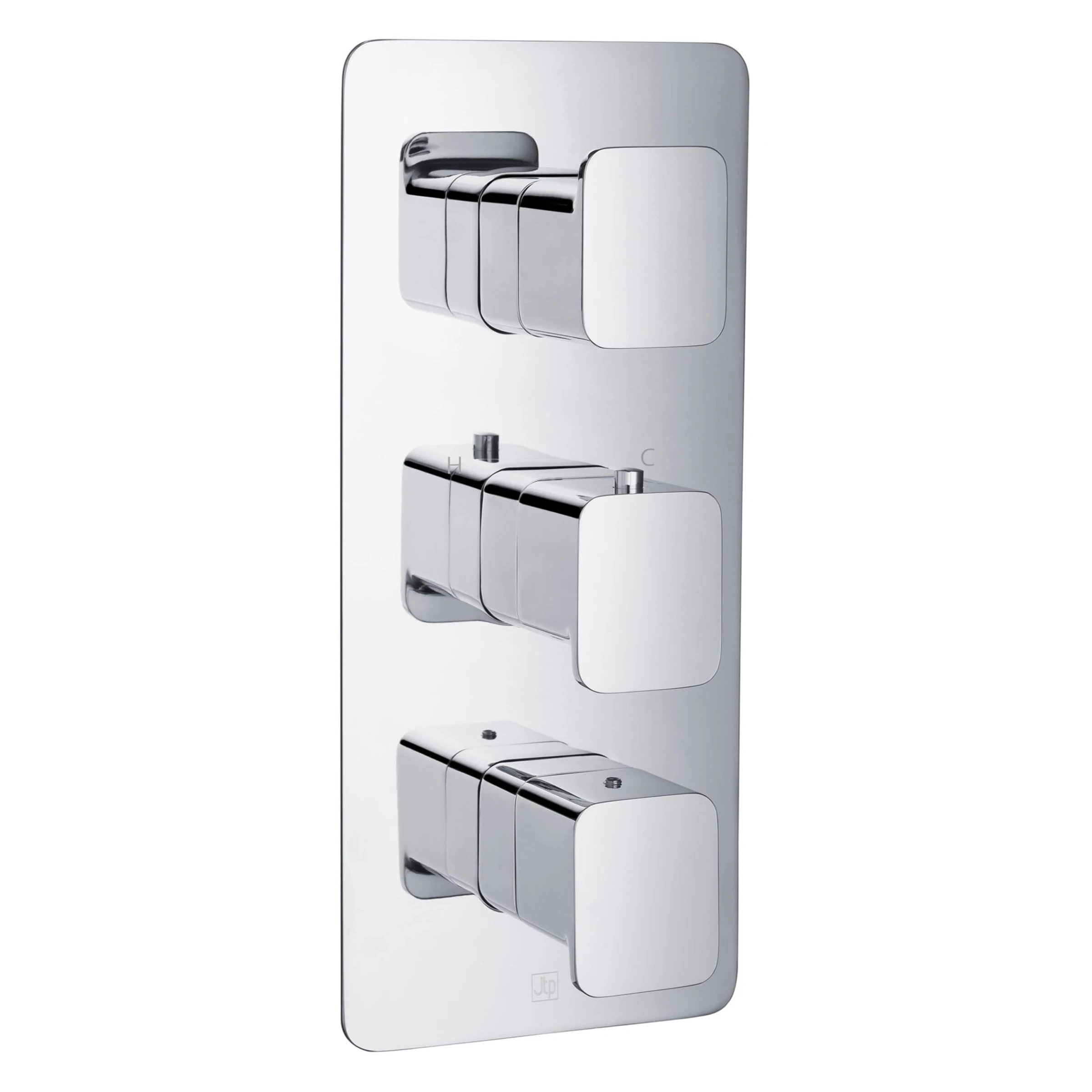 Just Taps Hix Thermostatic Valve 2 Option 3 Handle Chrome