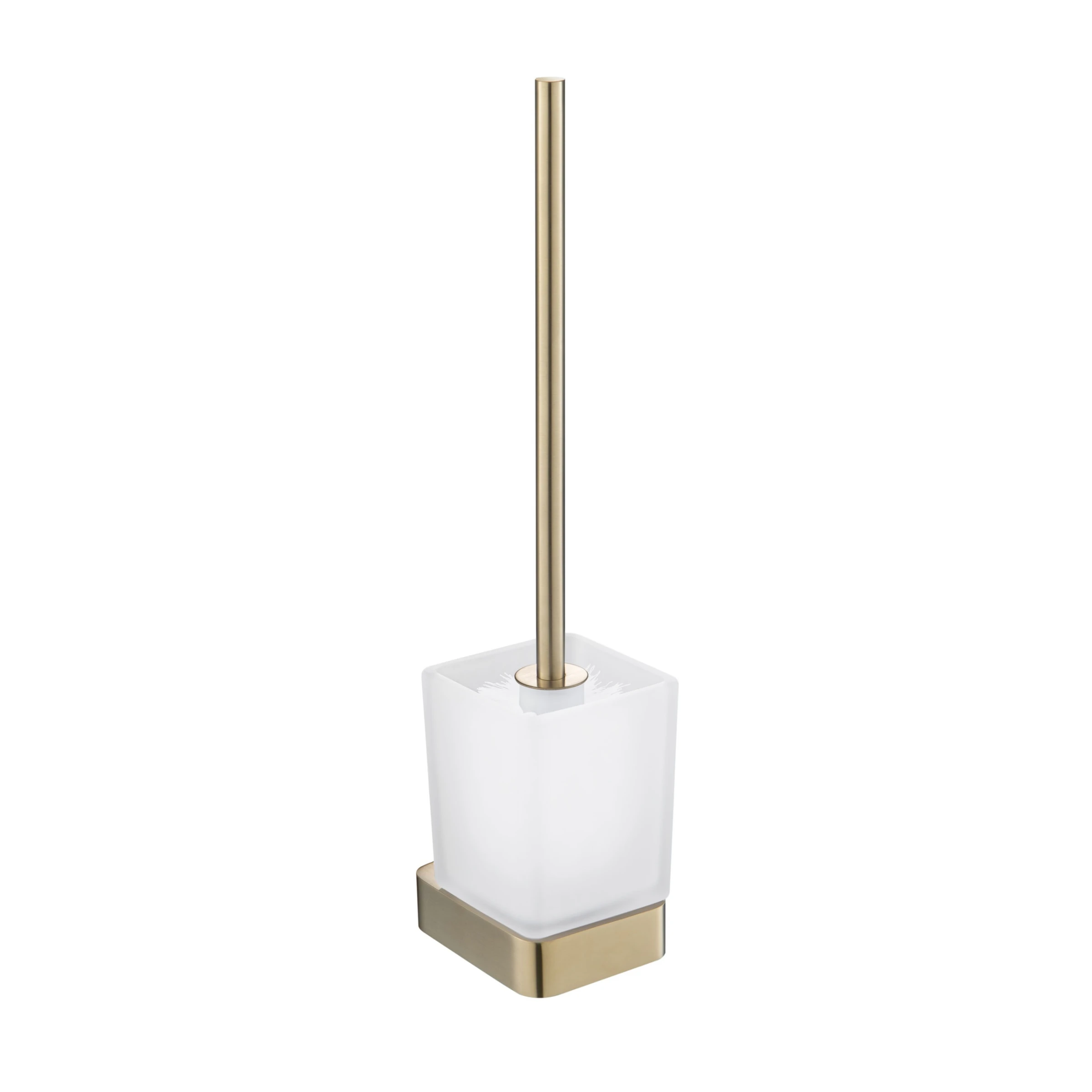 Just Taps Hix Toilet Brush Holder Brushed Brass