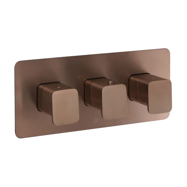 Just Taps Hix Thermostatic Concealed 3 Outlet Shower Valve
