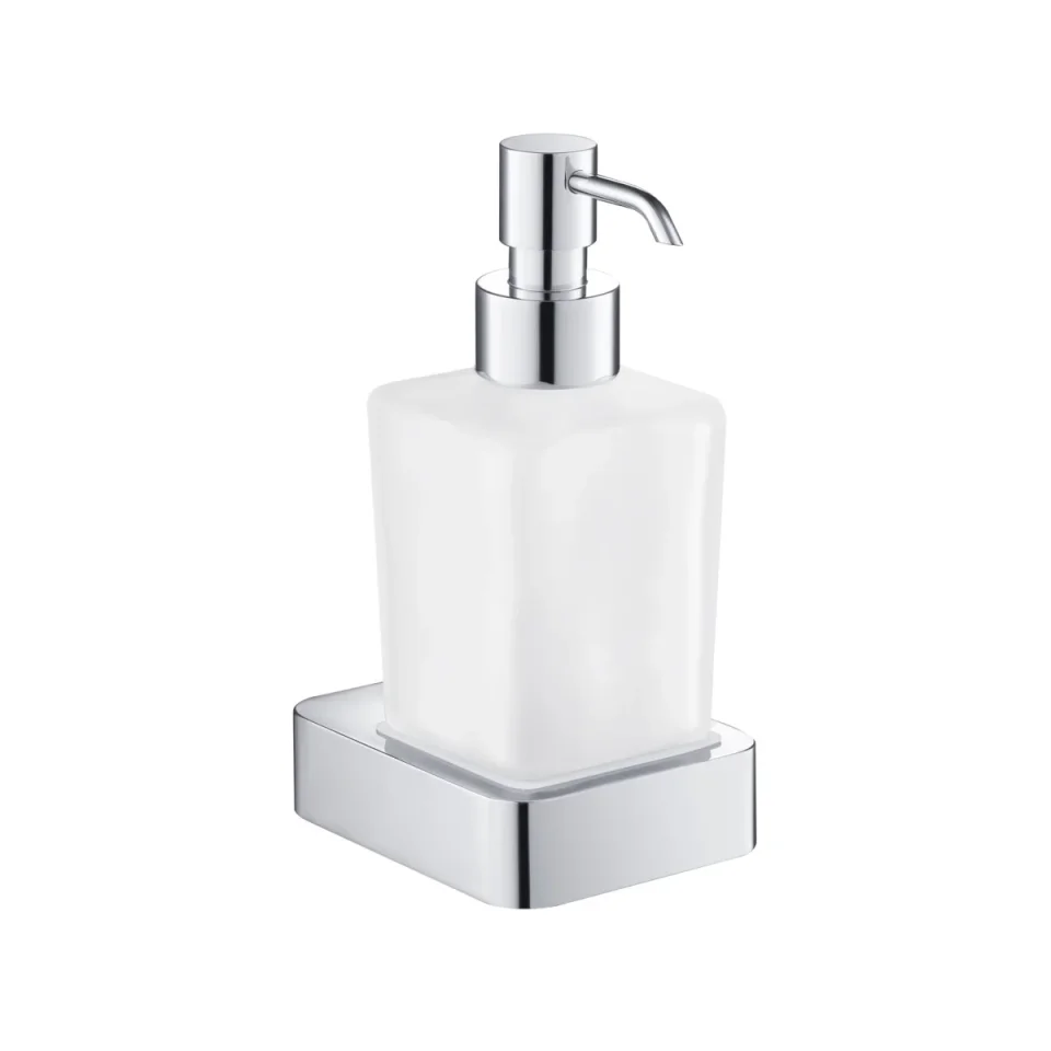 Just Taps Hix Soap Dispenser & Holder Chrome detail view - Image 1