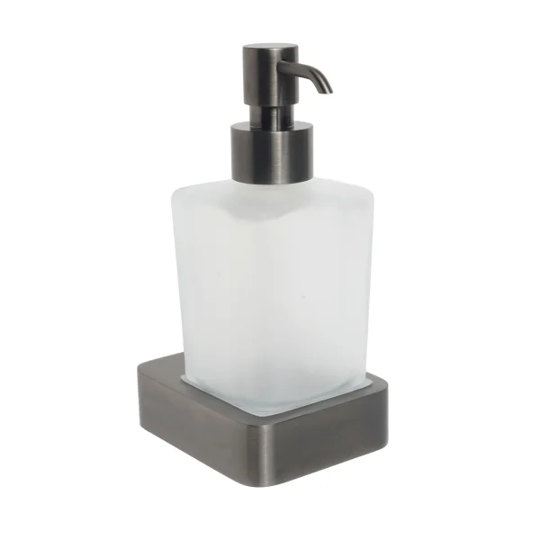 Just Taps Hix Soap Dispenser & Holder Brushed Black