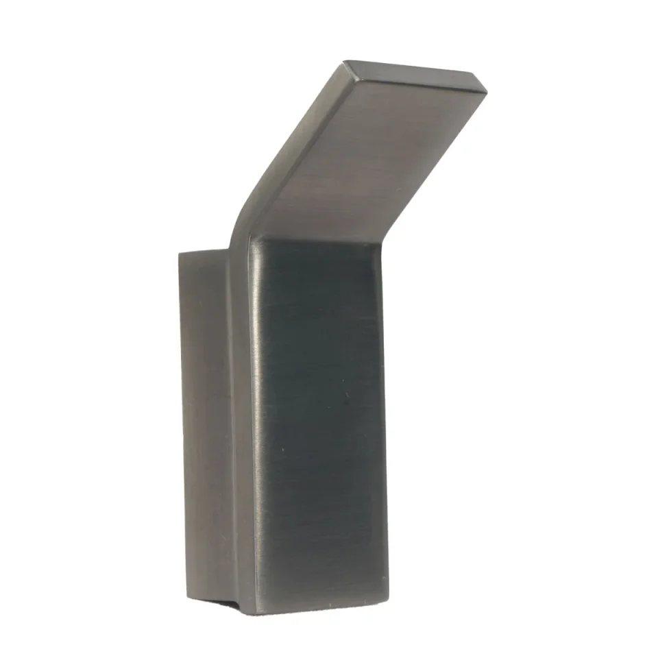 Just Taps Hix Robe Hook Brushed Black detail view - Image 1
