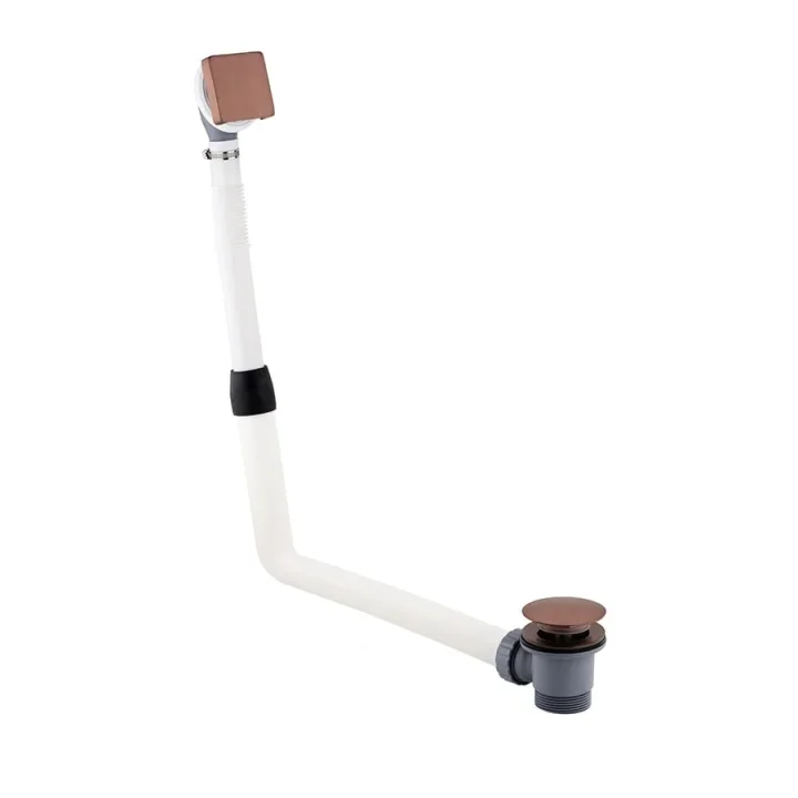 Just Taps Hix Extended Click Clack Bath Waste Brushed Bronze detail view - Image 1