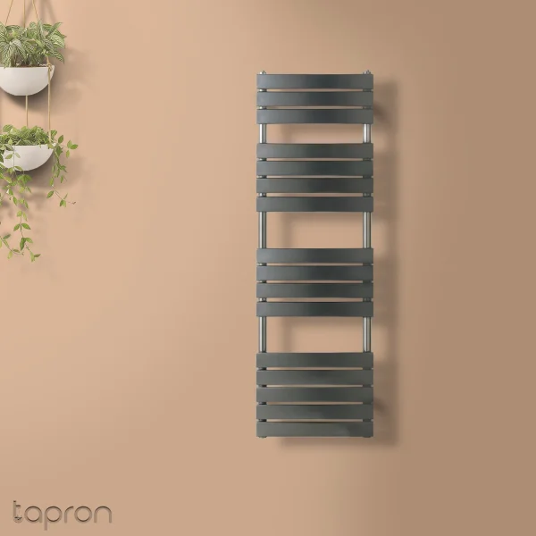Just Taps Hix Radiator Brushed Black 1600 X 500