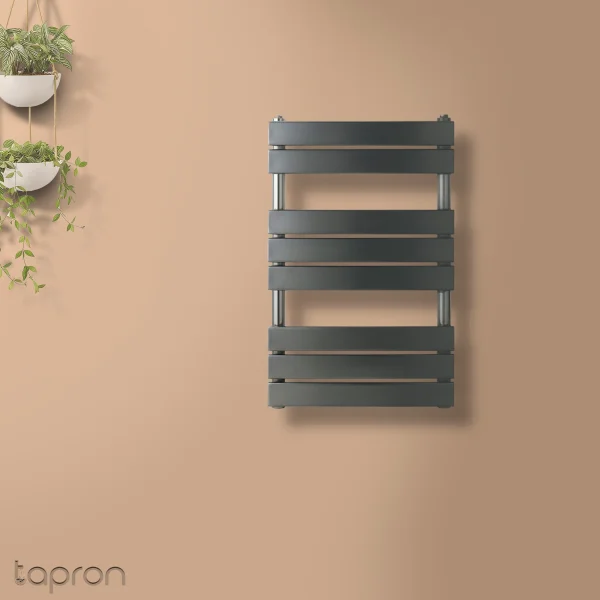 Just Taps Hix Radiator Brushed Black 800 X 500