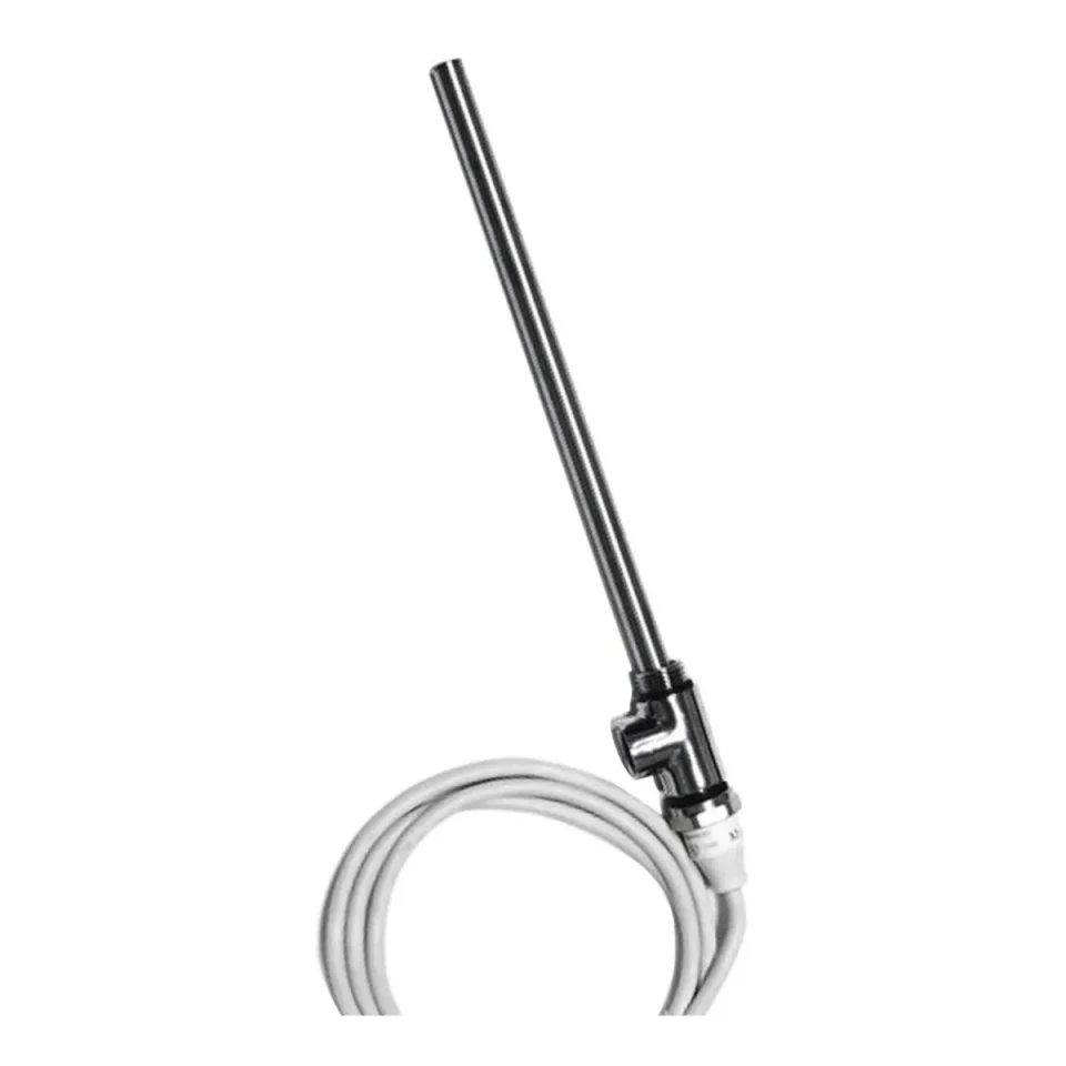 Just Taps Heating Element 400w With T Piece Brushed Black detail view - Image 1