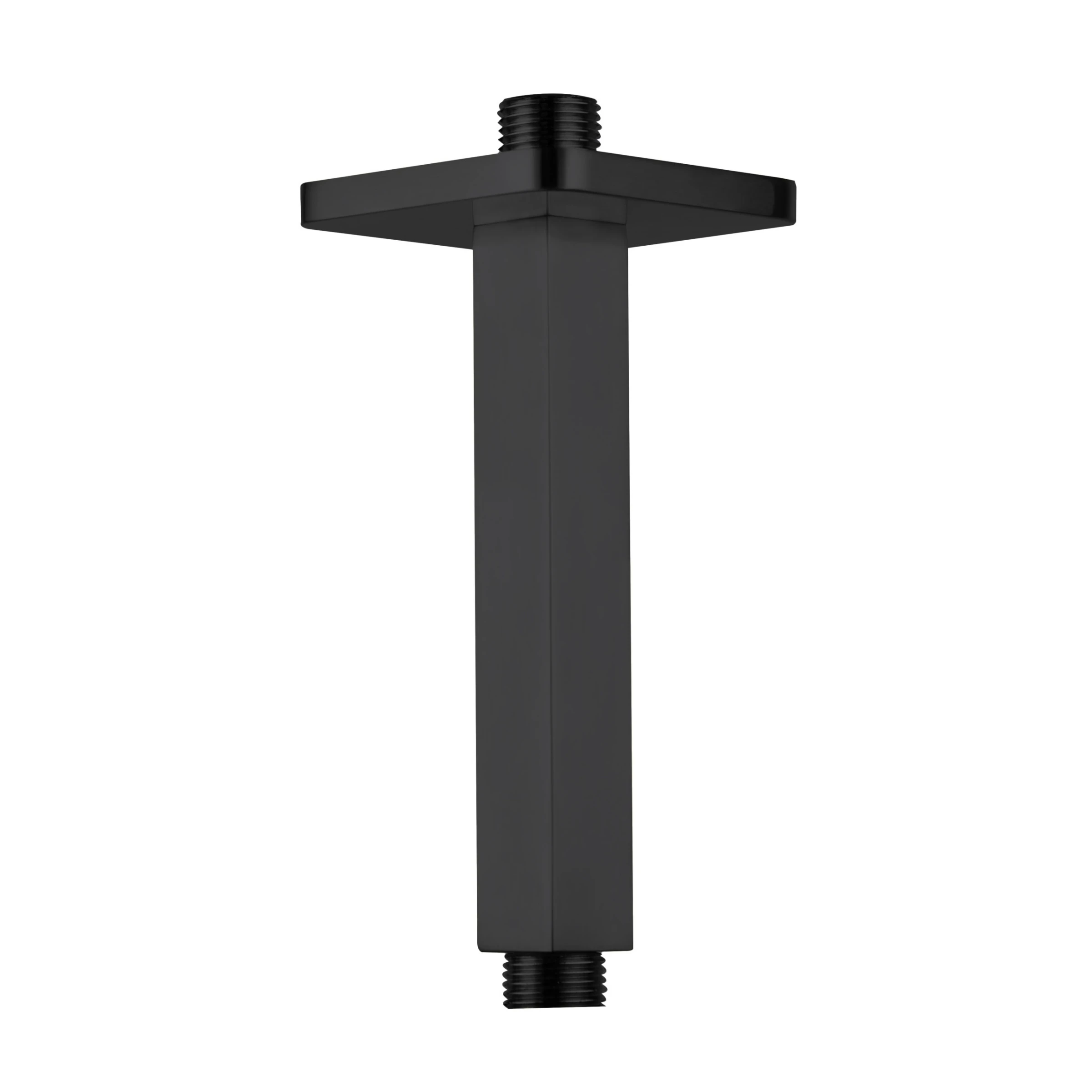 Just Taps Hix Ceiling Shower Arm 150mm Matt Black