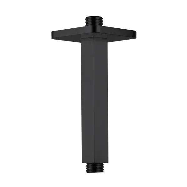 Just Taps Hix Ceiling Shower Arm 150mm Matt Black
