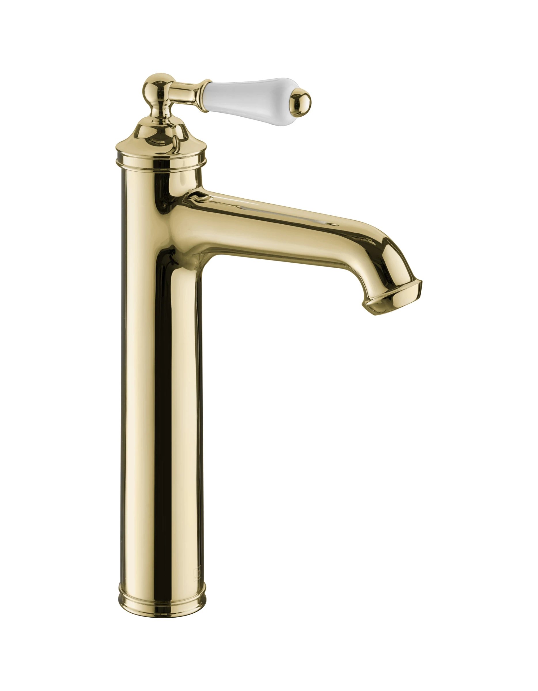 Just Taps Grosvenor Tall Lever Basin Mixer Polished Gold