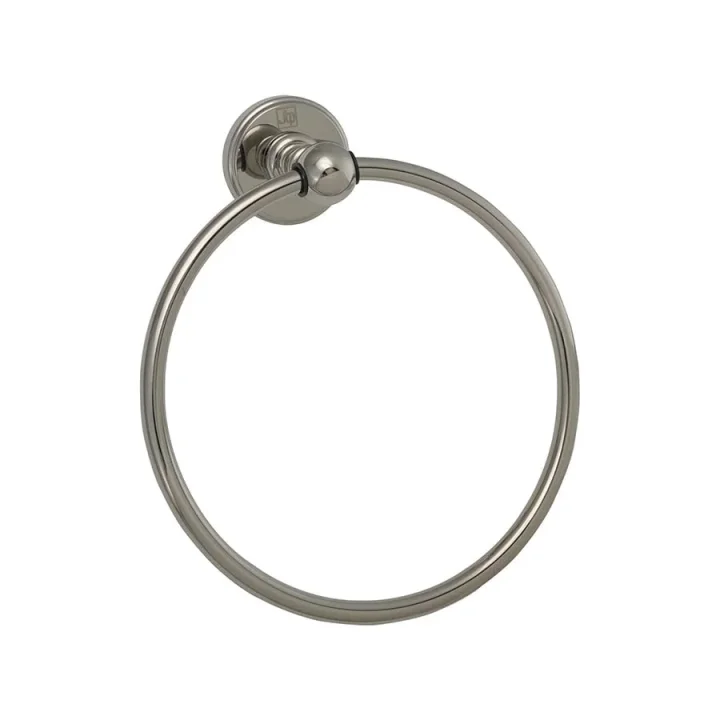 Just Taps Grosvenor Towel Ring Nickle detail view - Image 1