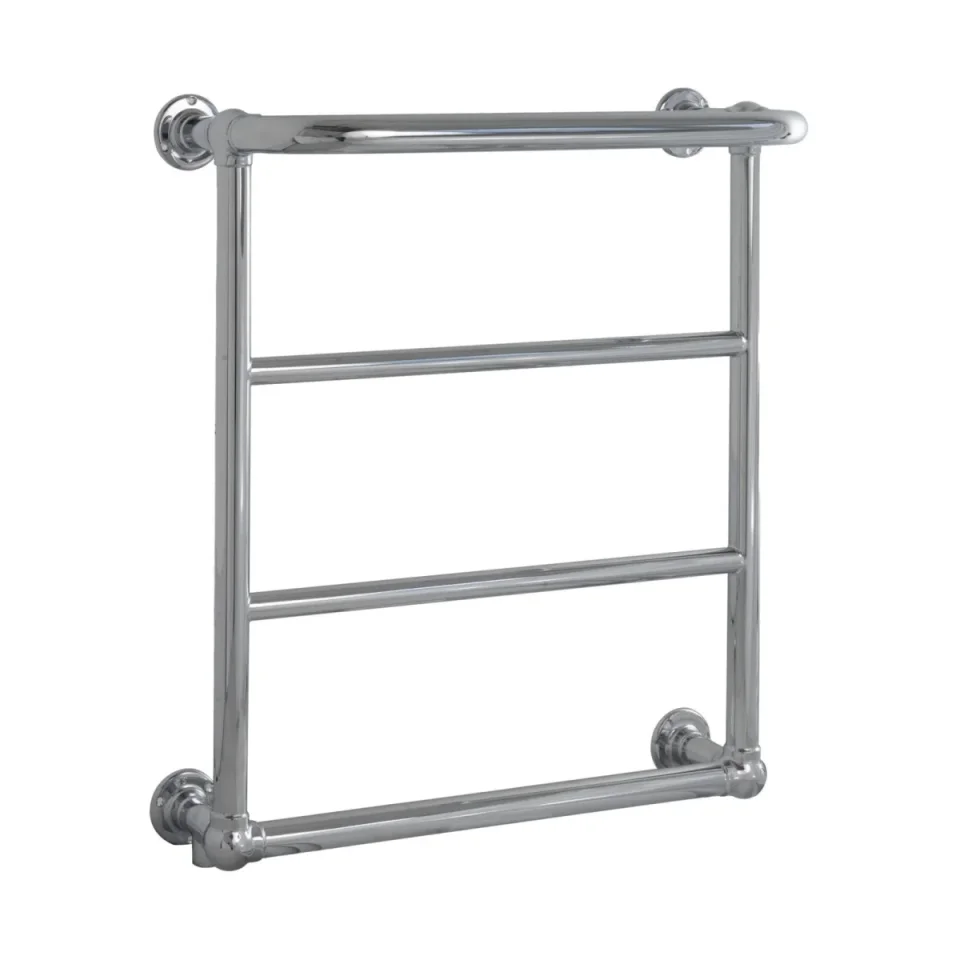 Just Taps Grosvenor Wall Mounted Rad 720 X 600 Chrome detail view - Image 1