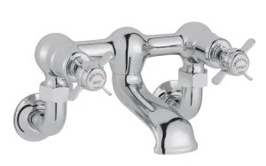 Just Taps Grosvenor Pinch Wall Mounted Bath Filler Chrome
