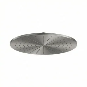 Ava 8mm Thick 300mm Stainless Steel Shower Head - Brushed Stainless Steel